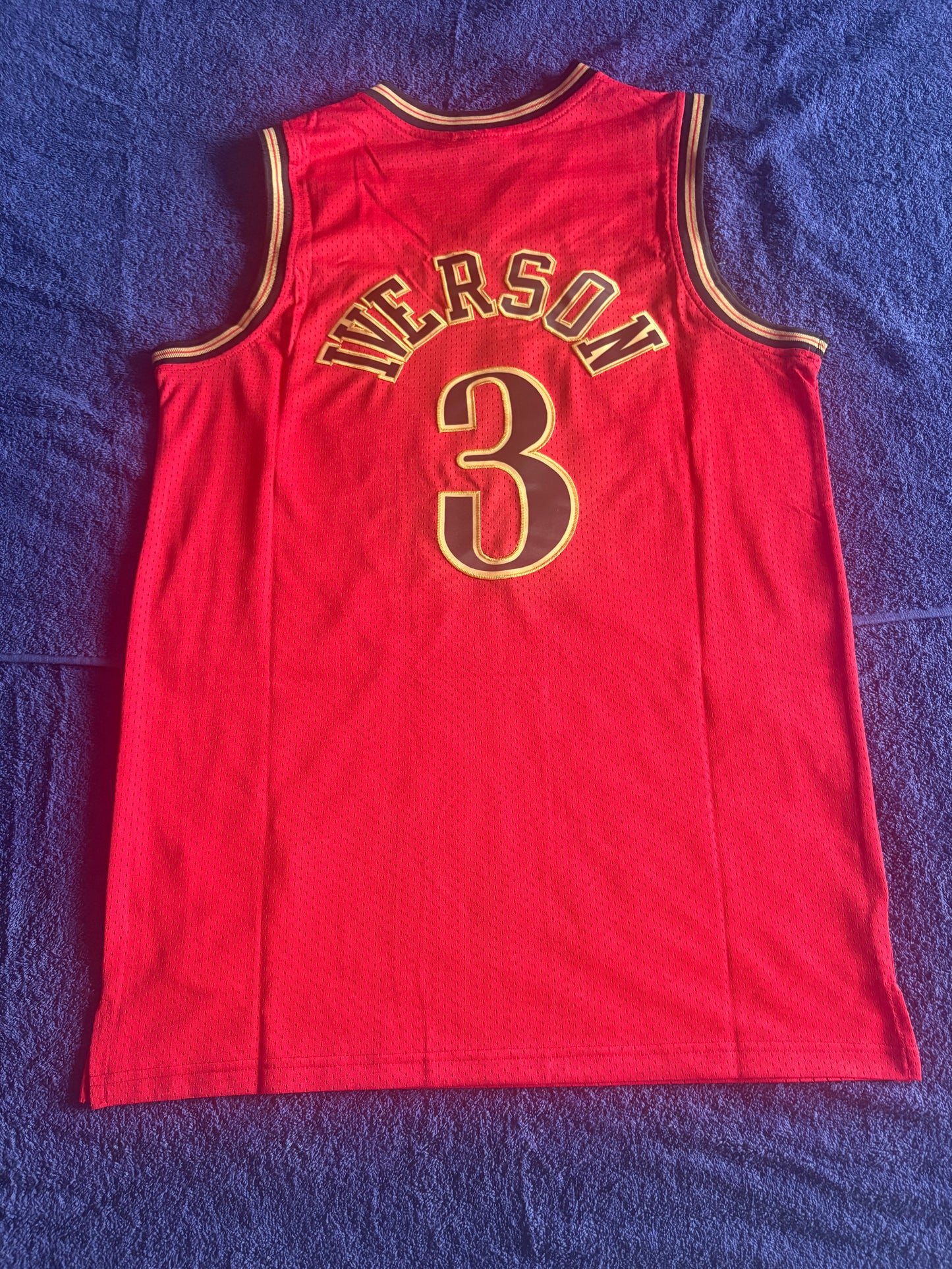 Philadelphian76ers NBA HardWood Classics Basketball Vest Large Iverson 3