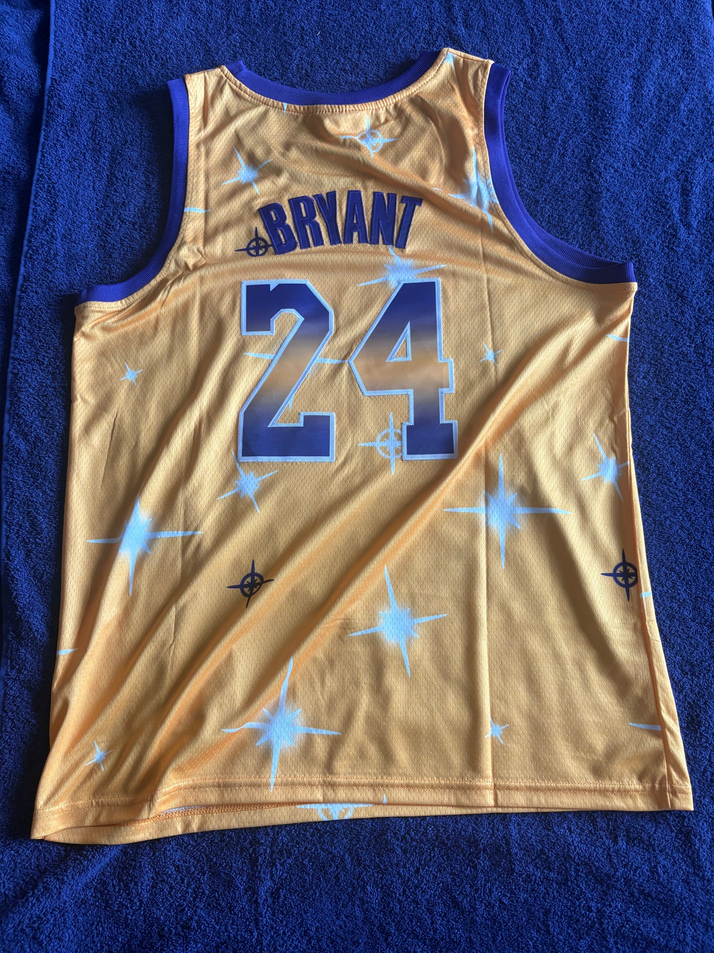 Los Angeles Lakers M&N NBA HardWood Classics Basketball Vest Large Bryant 24