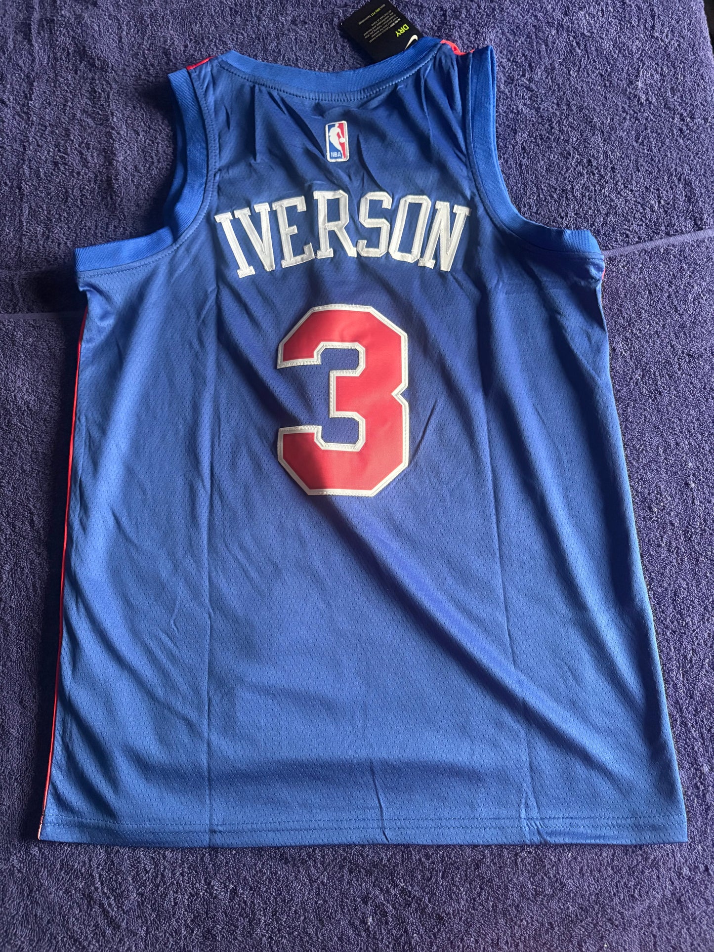 Philadelphia 76ers Fan NBA Basketball Vest Size 50 Iverson 3