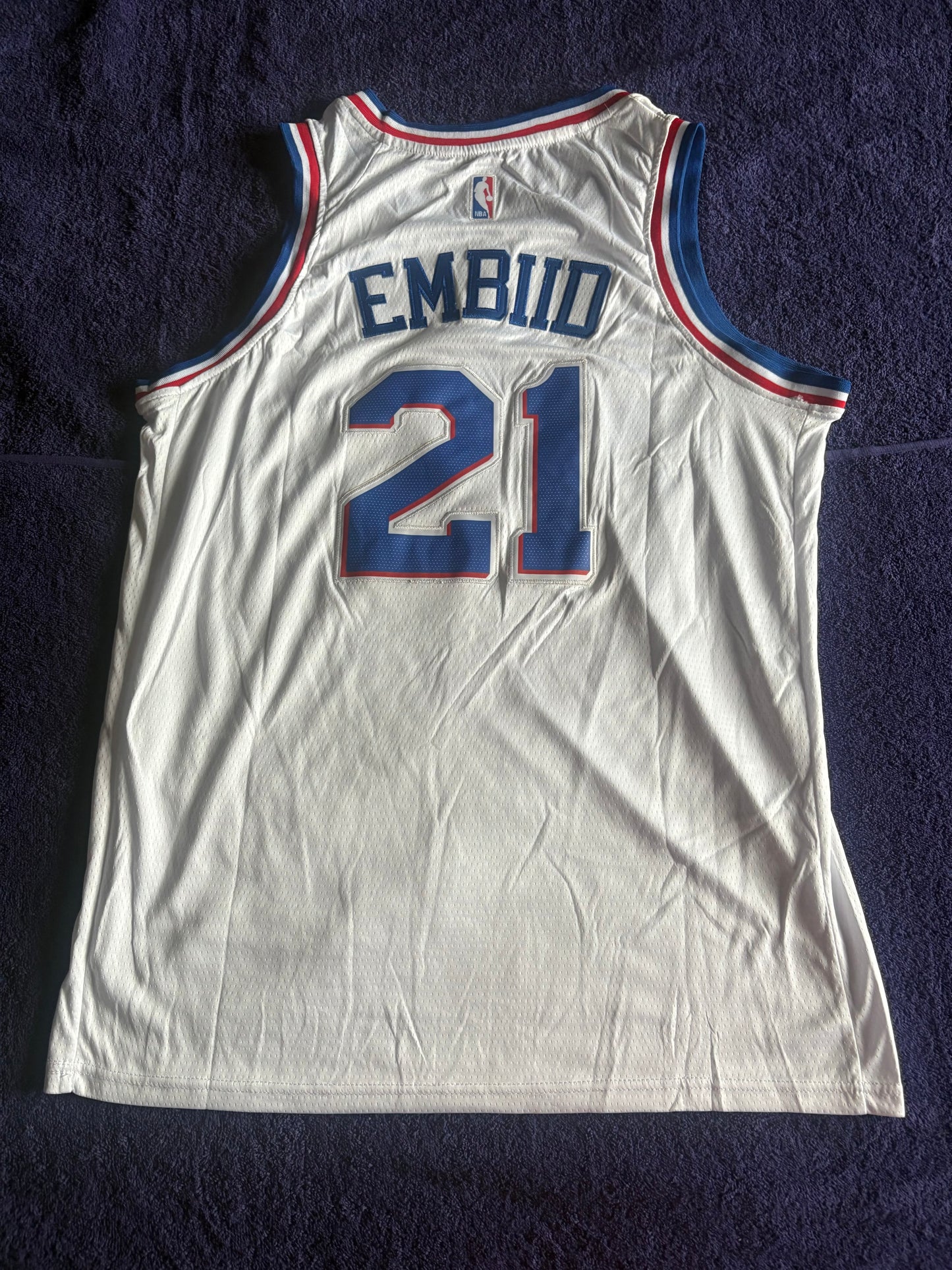 Philadelphia 76ers Fan NBA Basketball Vest Size 50 Embiid 21