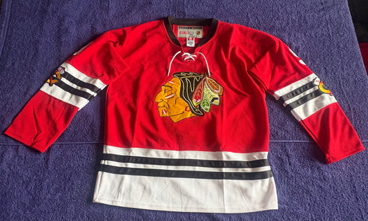CCM Heroes of Hockey Chicago Blackhawks NHL Hockey Shirt Size 50 Hull 9