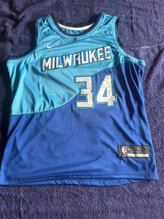 Milwaukee Bucks Antetokounmpo 34 Basketball Vest Size 50