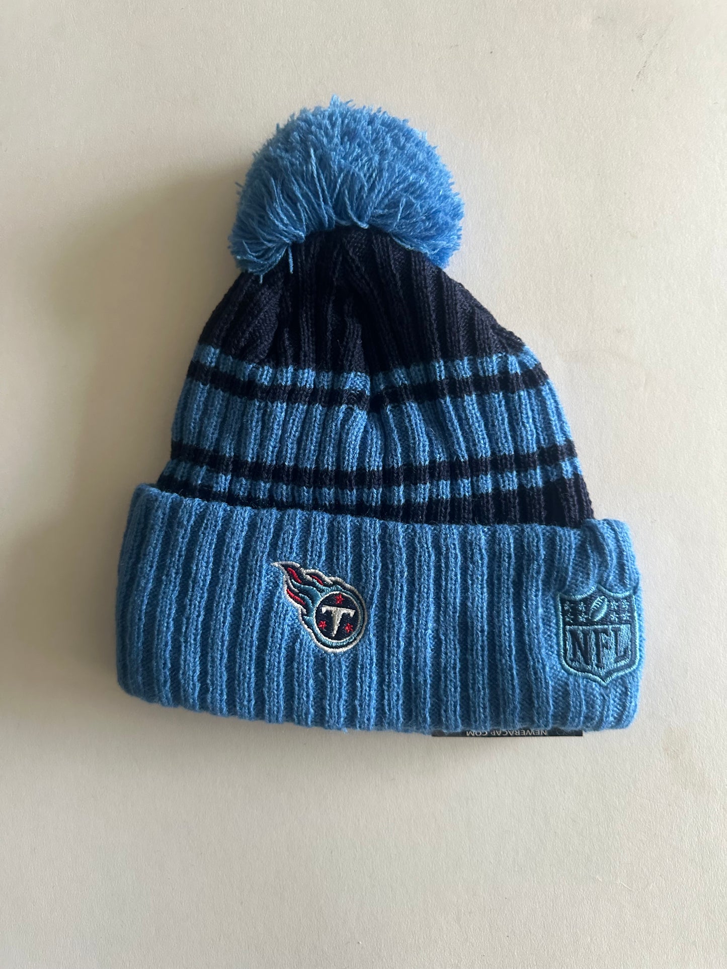 Tennessee Titans NFL Bobble Beanie Multi Colour With Tags on