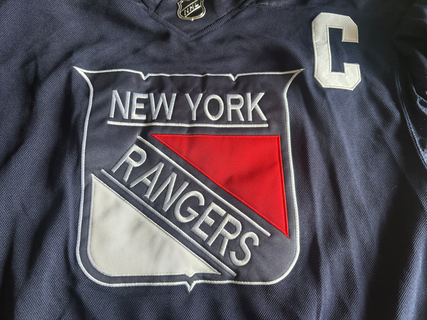 New York Rangers NHL Shirt Size 52 Messier 11 C Blue