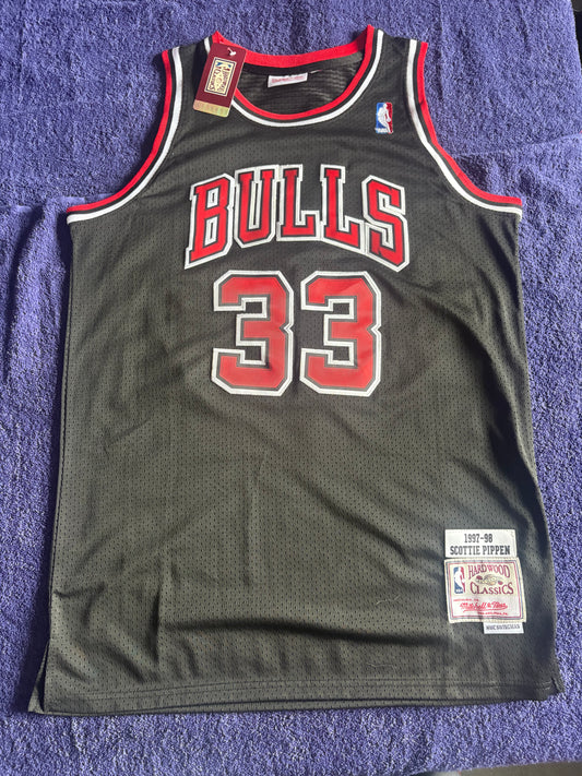 Chicago Bulls M& N NBA HardWood Classics Basketball Vest Large Pippen 33