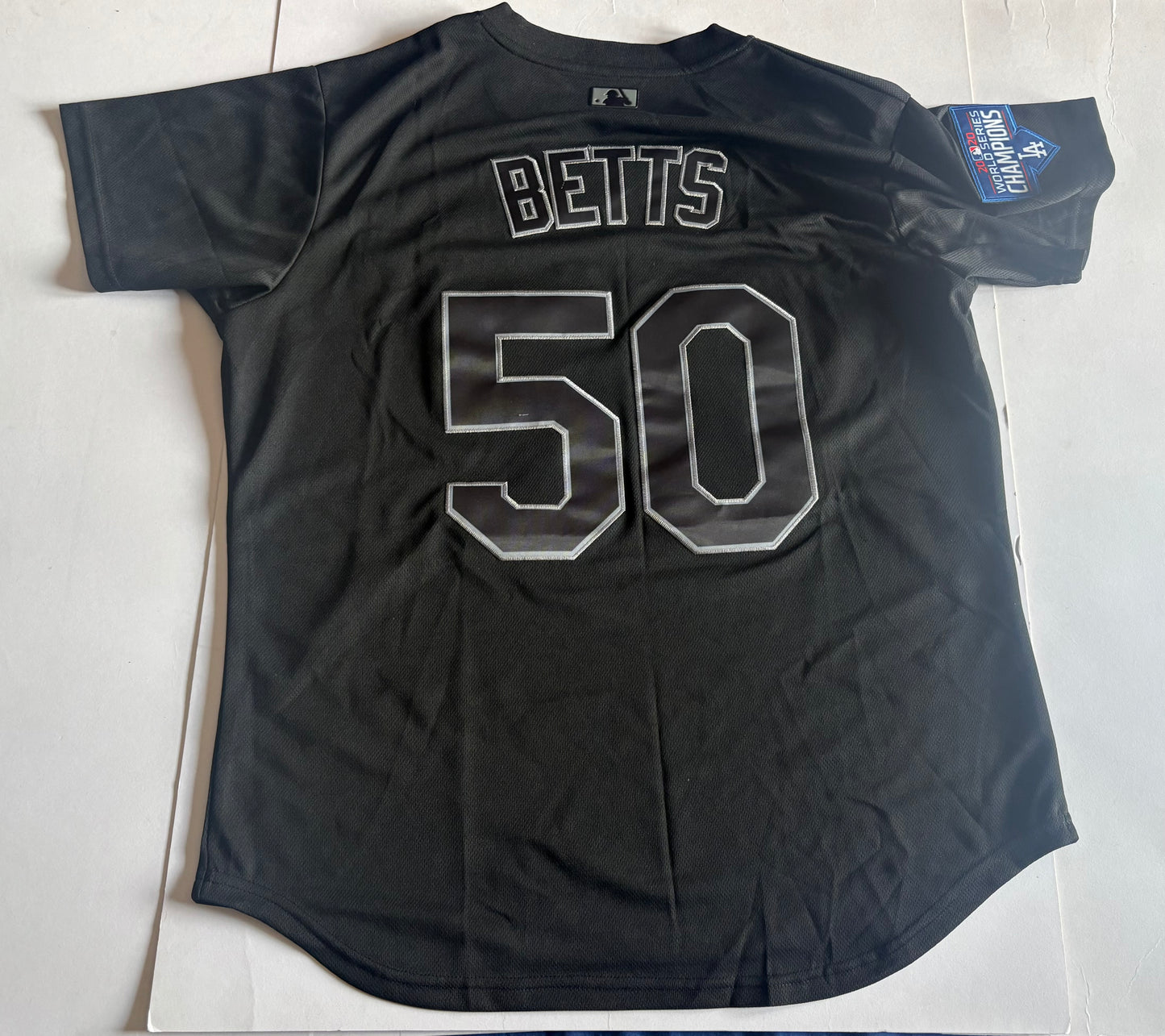 Los Angeles Dodgers Betts MLB Baseball Shirt 50 Black Large