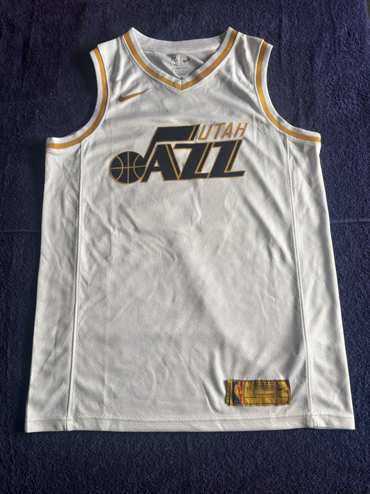 Utah Jazz Fan Retro NBA Basketball Vest Large Stockton 12