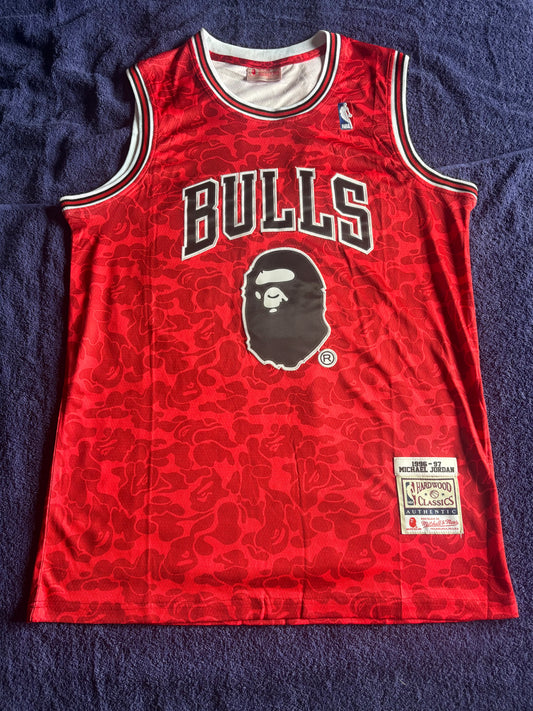 Chicago Bulls M&N NBA HardWood Classics Basketball Vest Large Jordan 23