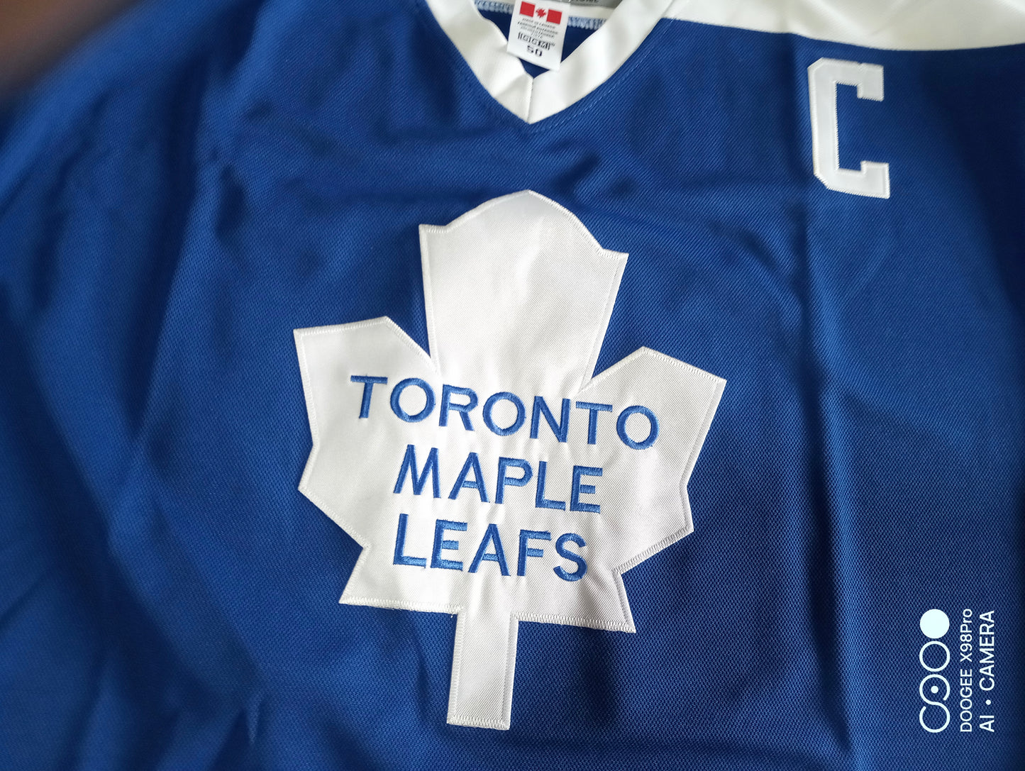 Toronto Maple Leafs CCM NHL Shirt Blue White Size 50 Nylander 88