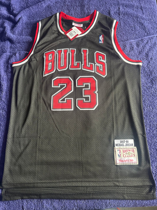 Chicago Bulls M&N NBA HardWood Classics Basketball Vest Large Jordan 23