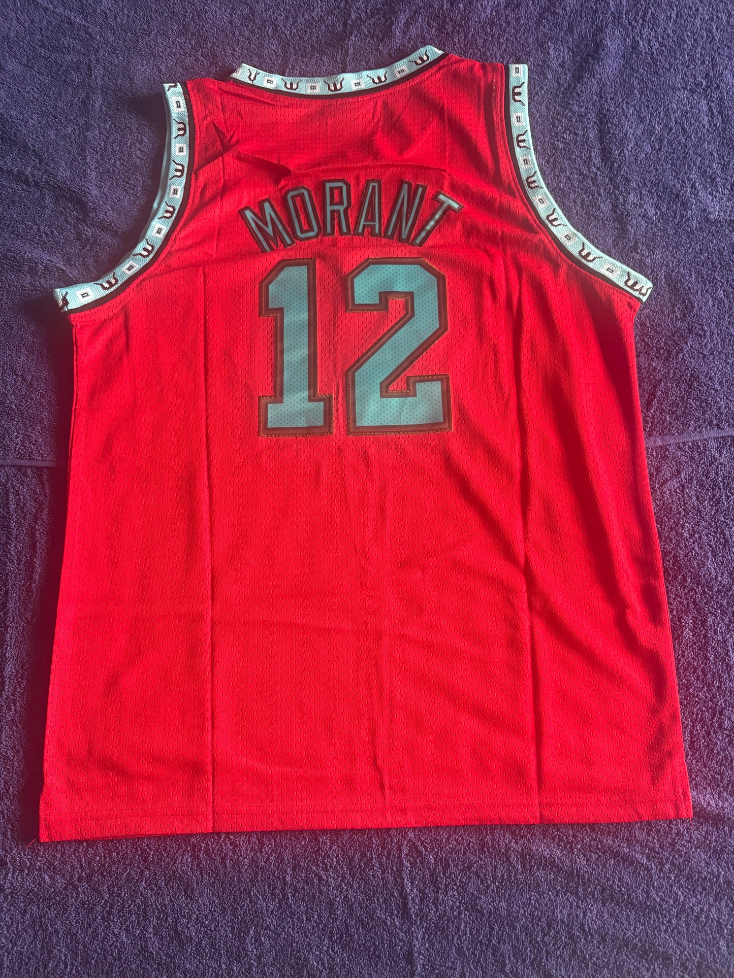 Memphis/Vancouver Grizzlies M&N NBA HardWood Classics Basketball Vest Large Morant 12