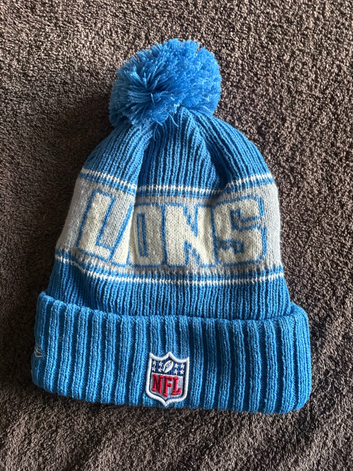 Detroit Lions NFL Bobble Beanie Multi Colour With Tags on