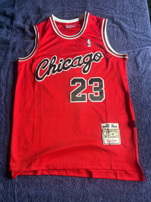 Chicago Bulls M&N NBA HardWood Classics Basketball Vest Large Jordan 23