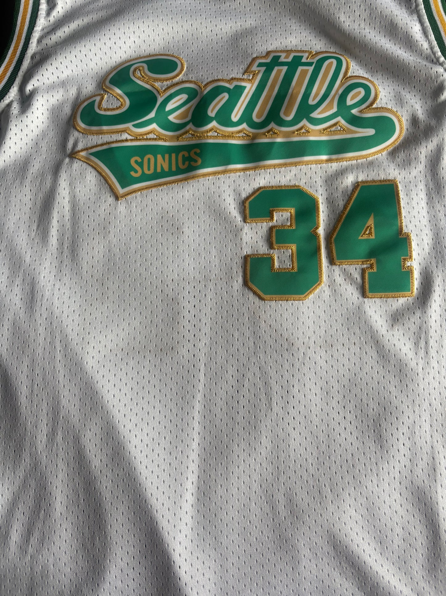 Seattle SuperSonics NBA Throwback Retro Basketball Vest Large Allen 34