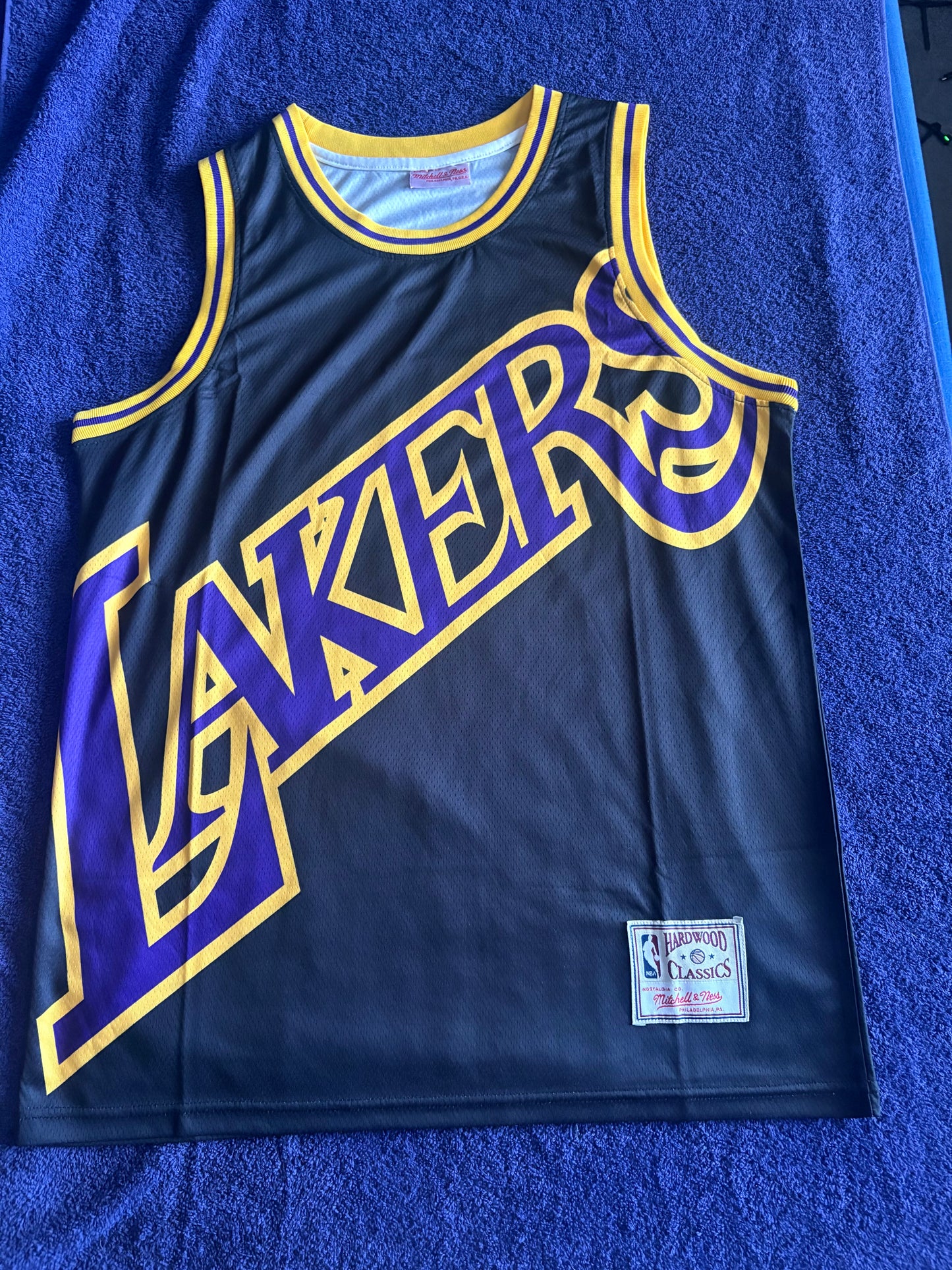 Los Angeles Lakers M&N NBA HardWood Classics Basketball Vest Large