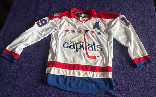 CCM Reebok Washington Capitals NHL Hockey Shirt Size 50 Backstrom 19 A
