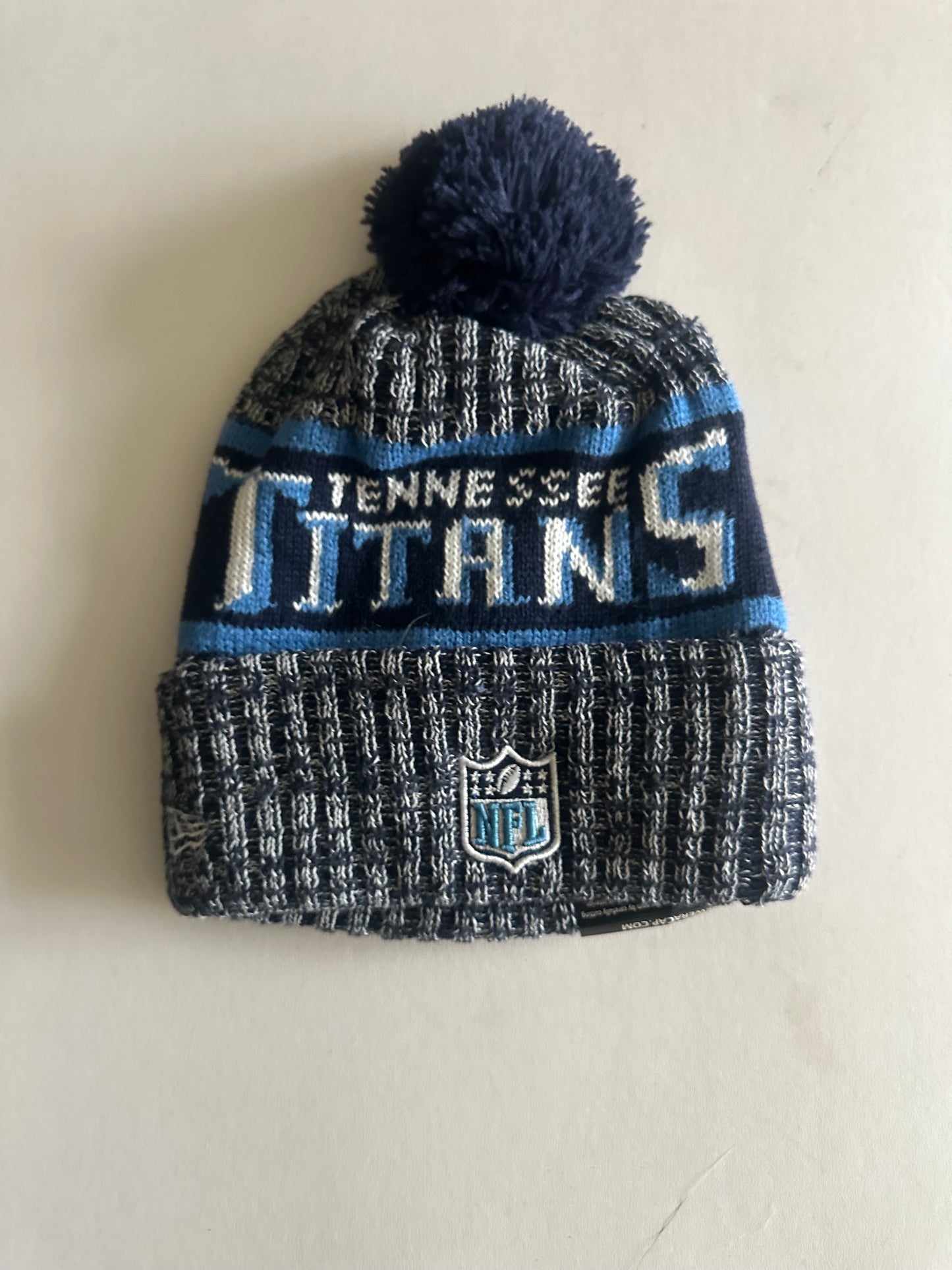 Tennessee Titans NFL Bobble Beanie Multi Colour With Tags on