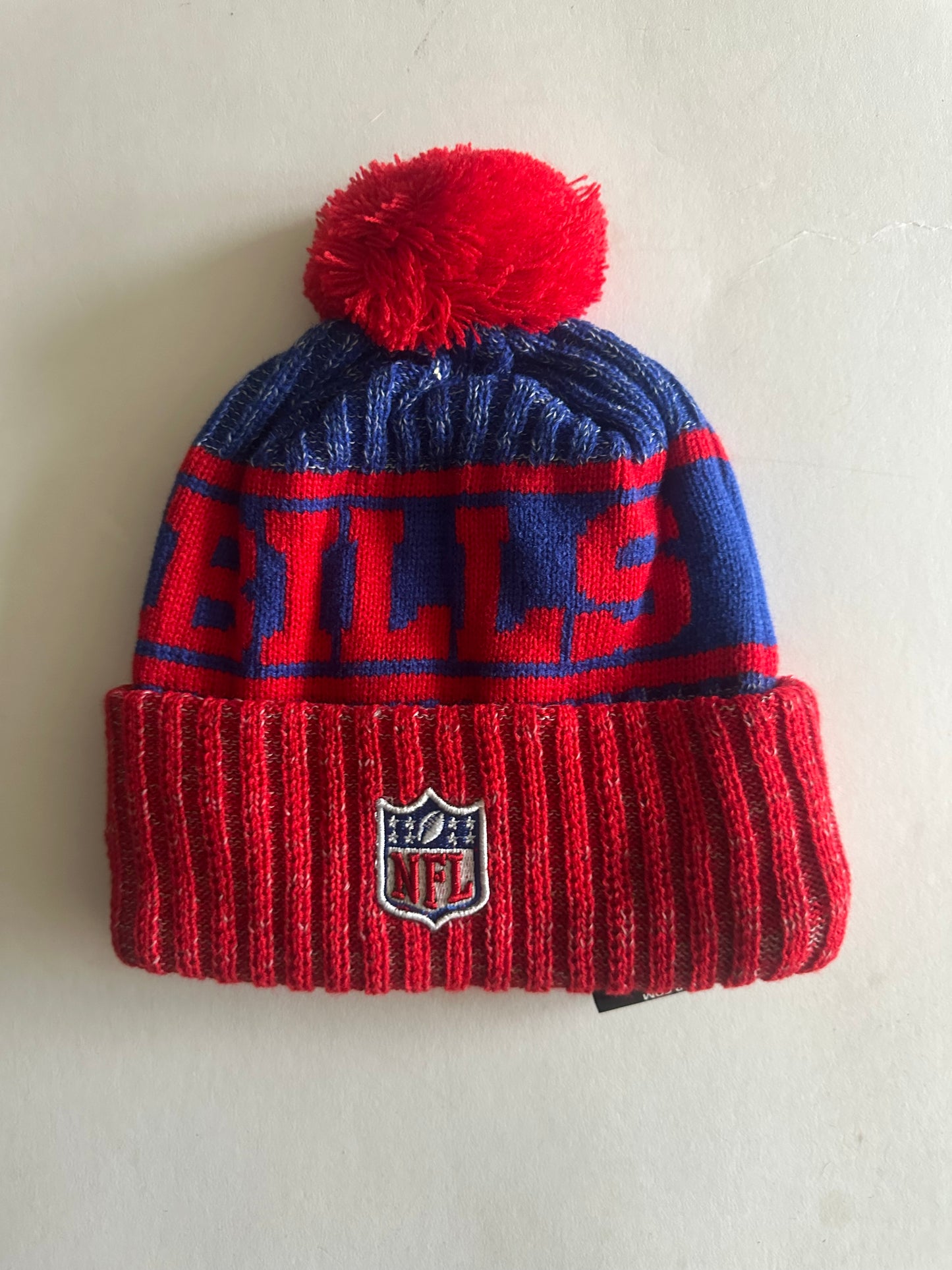 Buffalo Bills NFL Bobble Beanie Multi Colour With Tags on