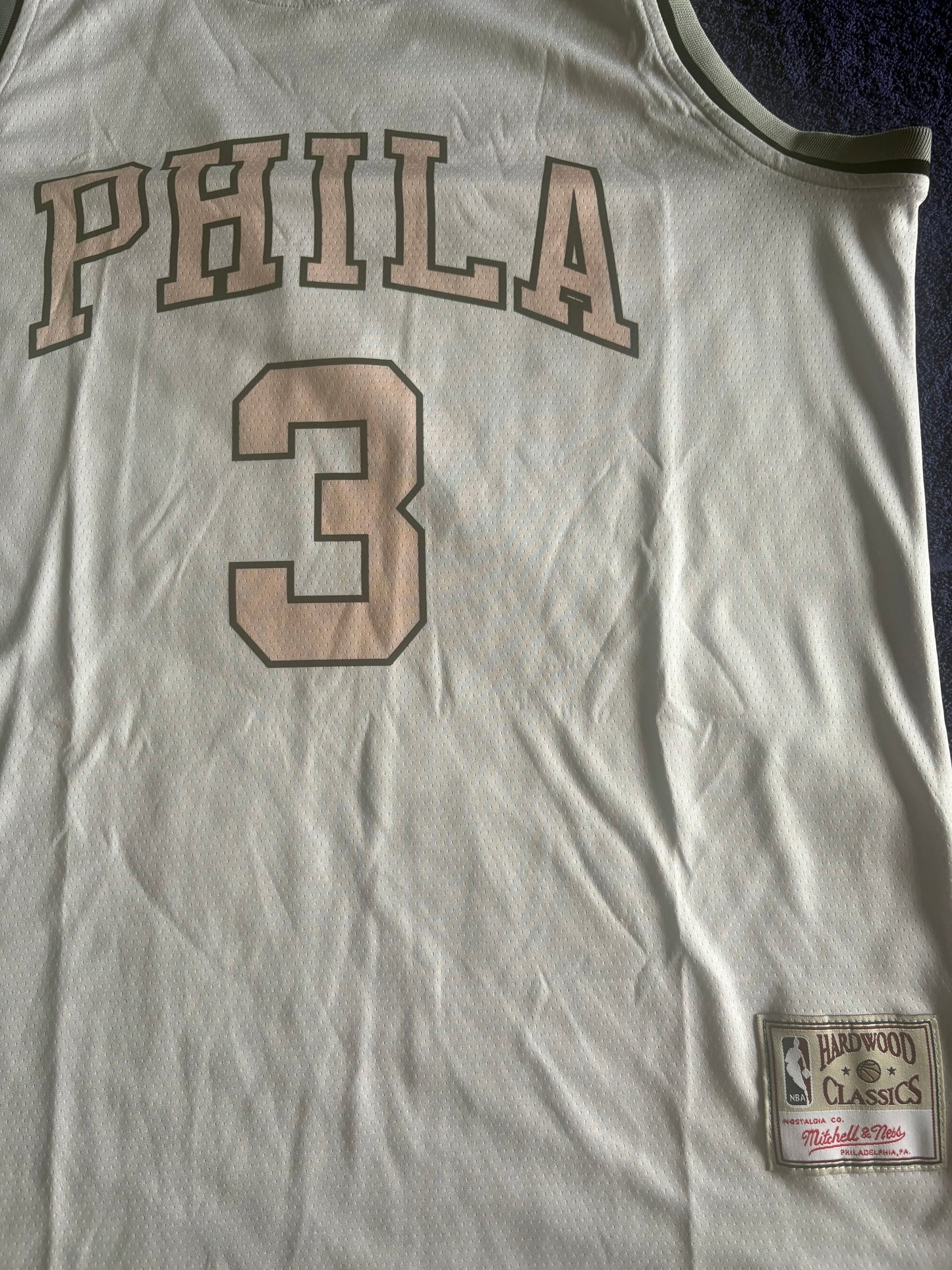 Philadelphian76ers NBA HardWood Classics Basketball Vest Large Iverson 3