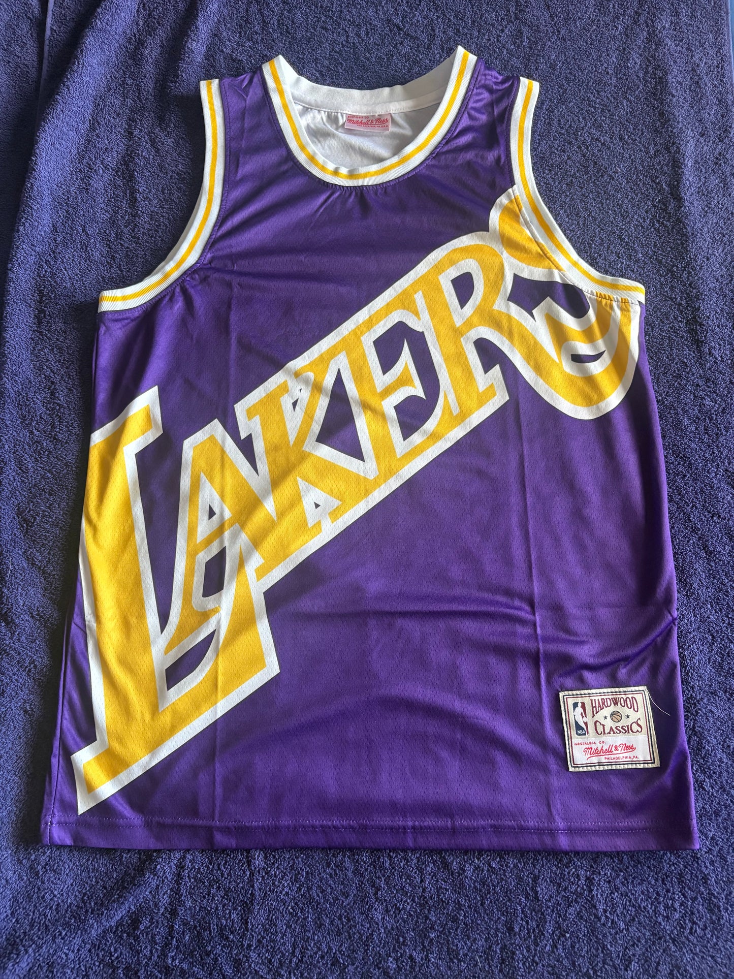 Los Angeles Lakers M&N NBA HardWood Classics Basketball Vest Large