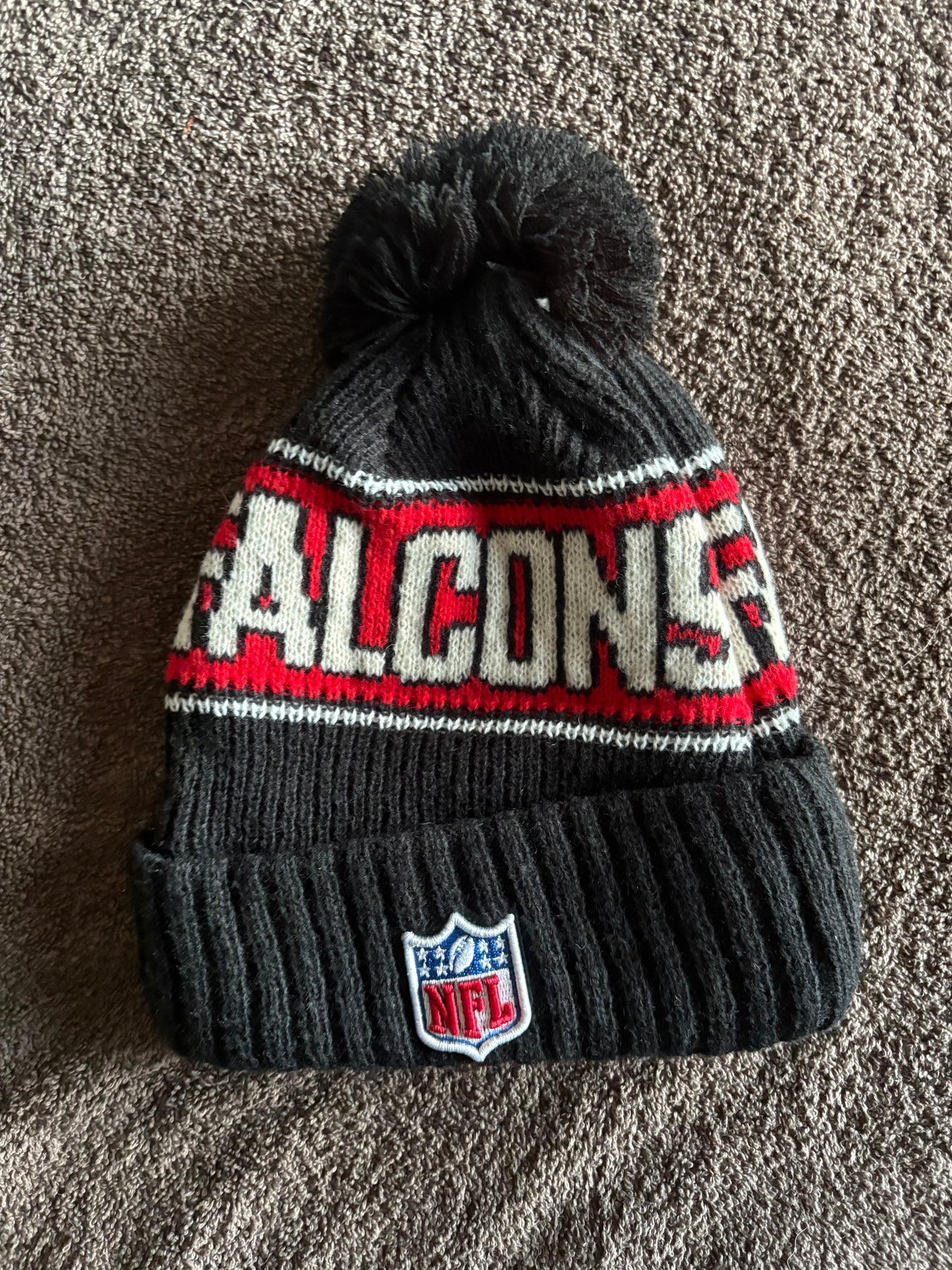 Atlanta Falcons NFL Bobble Beanie Multi Colour With Tags on