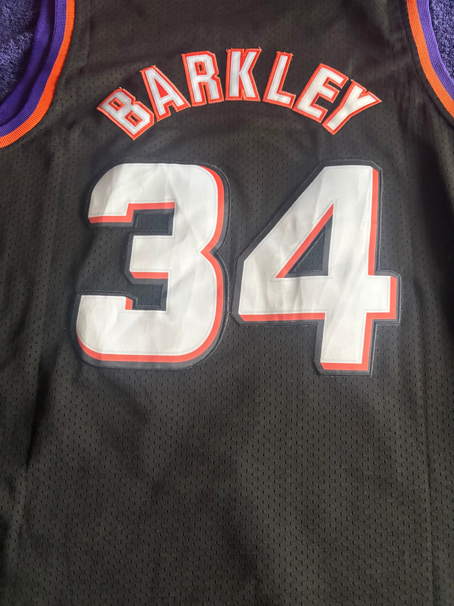 Phoenix Suns M&N NBA HardWood Classics Basketball Vest Large Barkley 34