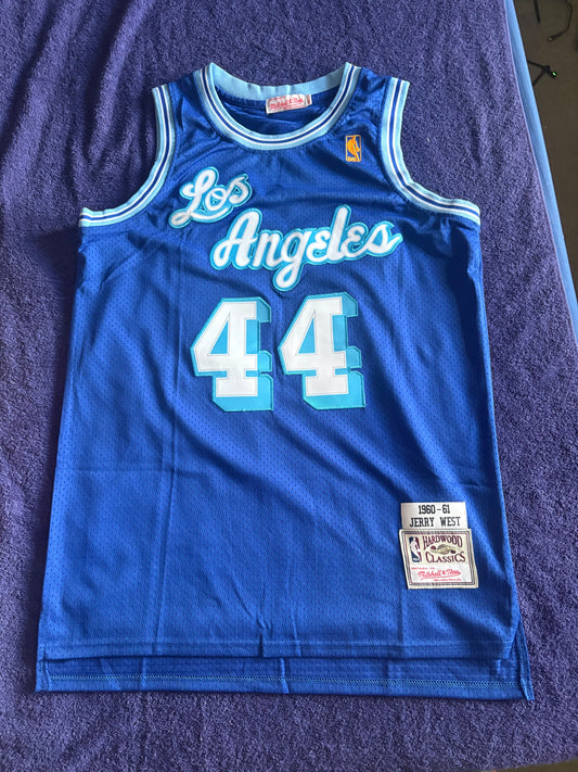 Los Angeles Lakers M&N NBA HardWood Classics Basketball Vest Large West 44