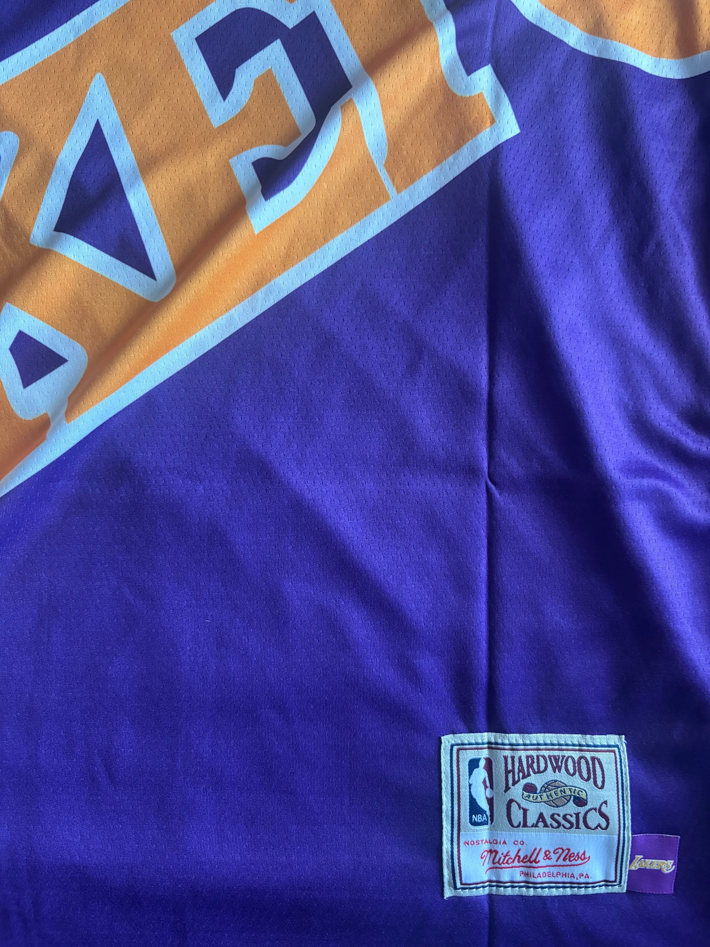 Los Angeles Lakers M&N NBA HardWood Classics Basketball Vest Large Bryant 24