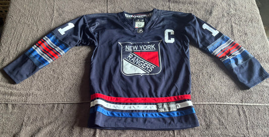 New York Rangers NHL Shirt Size 52 Messier 11 C Blue
