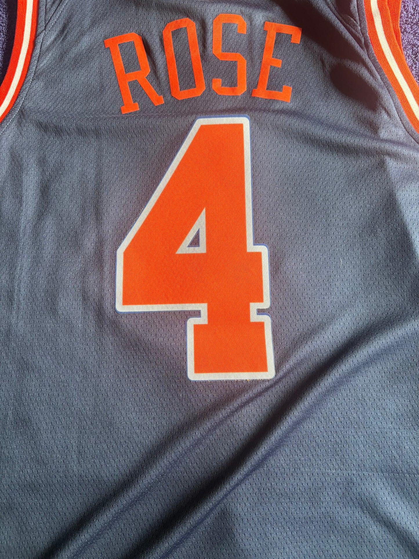 New York Knicks FDNY Fan Retro Rose Basketball Vest Size 48