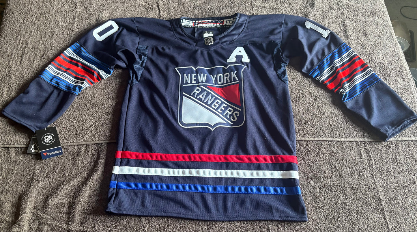 New York Rangers NHL Shirt Size 52 Panarin 10 A Blue