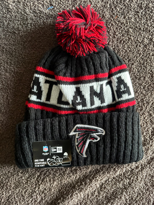 Atlanta Falcons NFL Bobble Beanie Multi Colour With Tags on