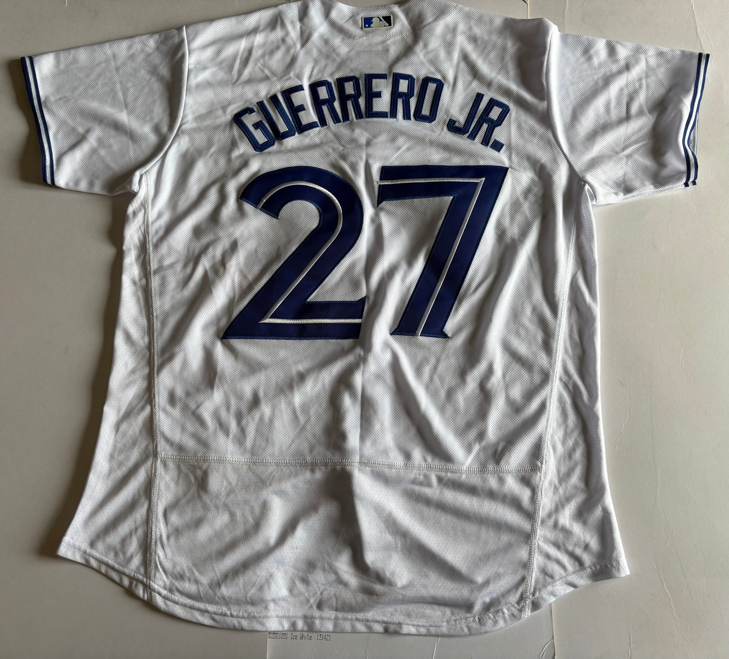 Toronto Blue Jays MLB Baseball Shirt Large Guerrero JR 27 White