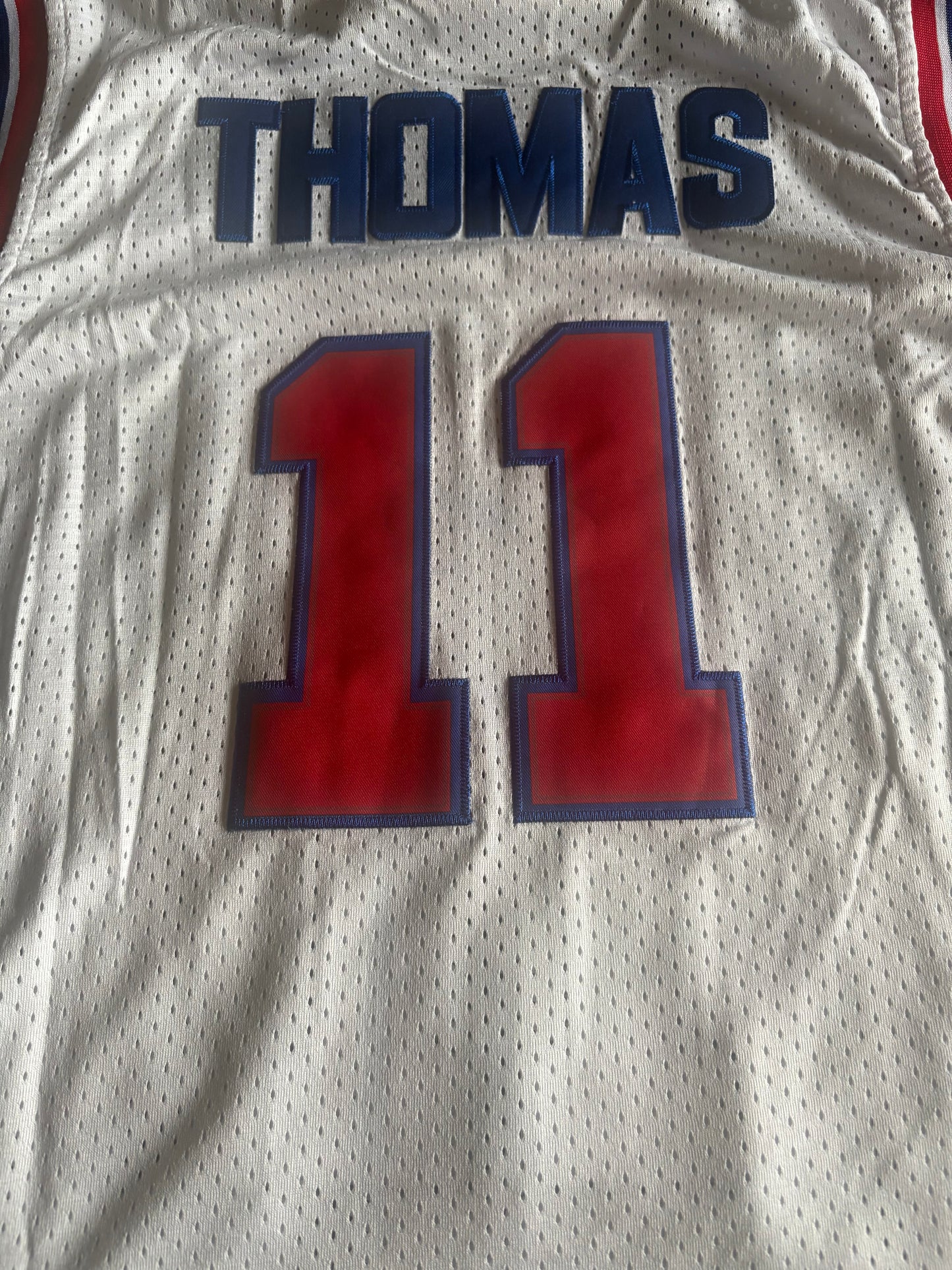Detroit Pistons NBA HardWood Classics Basketball Vest Large Thomas 11