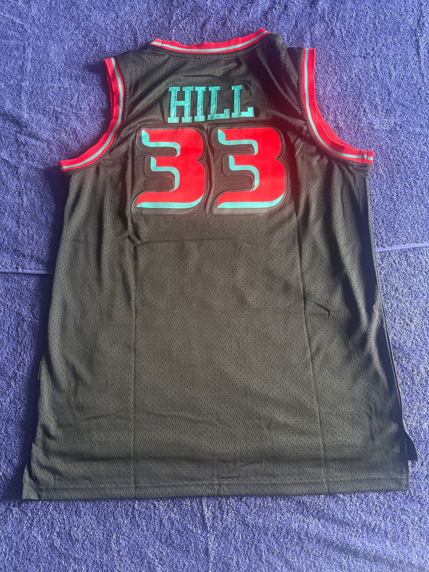 Detroit Pistons NBA HardWood Classics Basketball Vest Large Hill 33