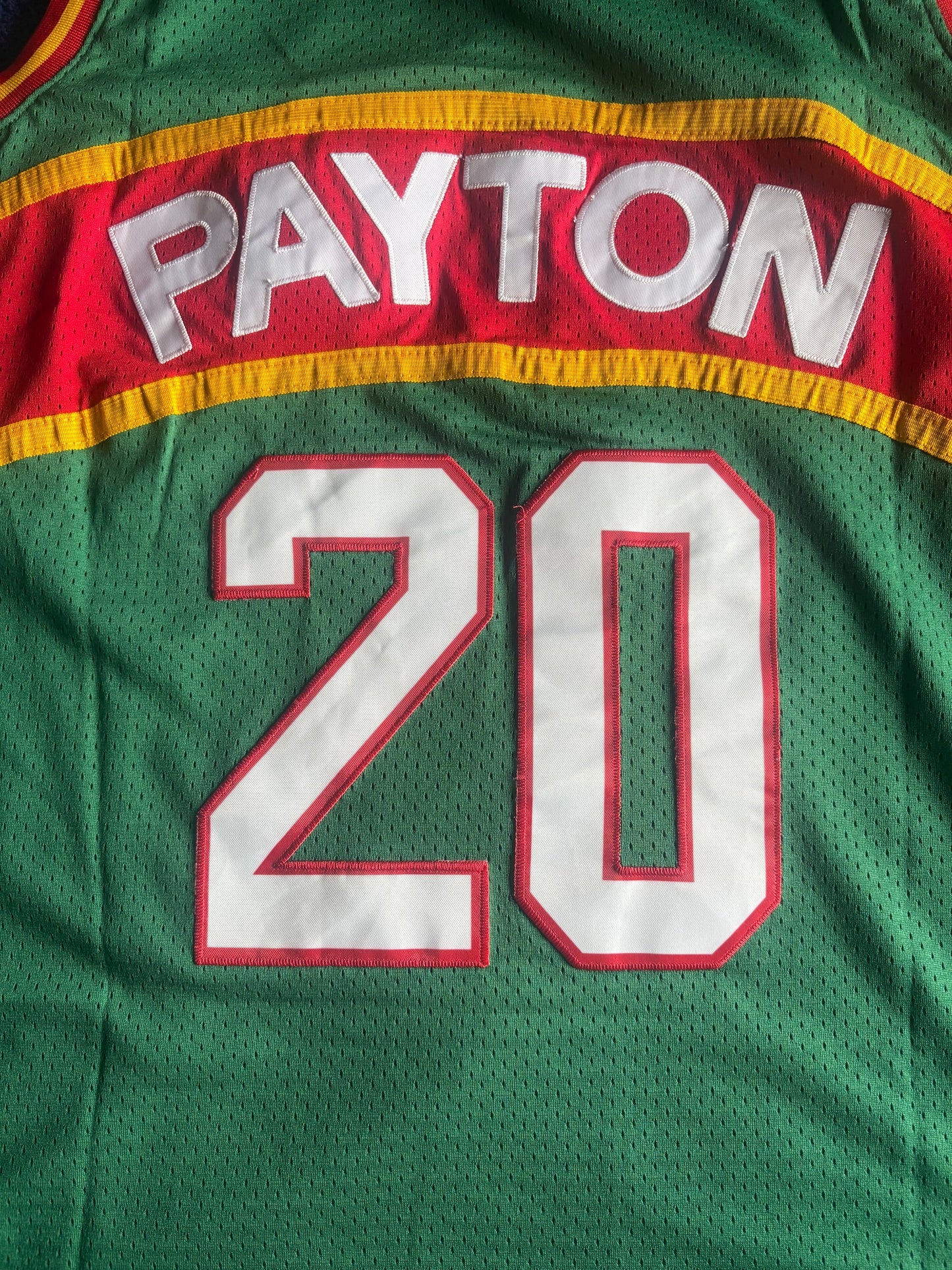 Seattle SuperSonics M&N NBA HardWood Classics Basketball Vest Large Payton 20