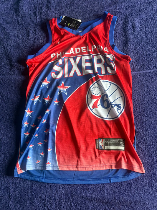 Philadelphia 76ers Fan NBA Basketball Vest Size 50 Iverson 3