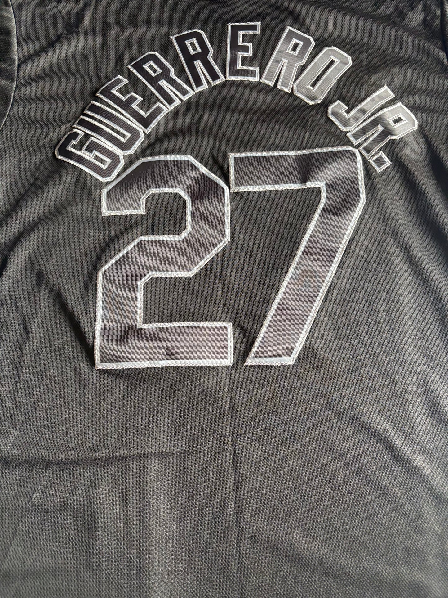 Toronto Blue Jays MLB Baseball Shirt Large Guerrero JR 27 Black
