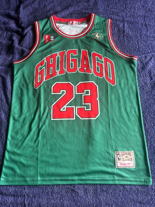 Chicago Bulls M&N NBA HardWood Classics Basketball Vest Large Jordan 23