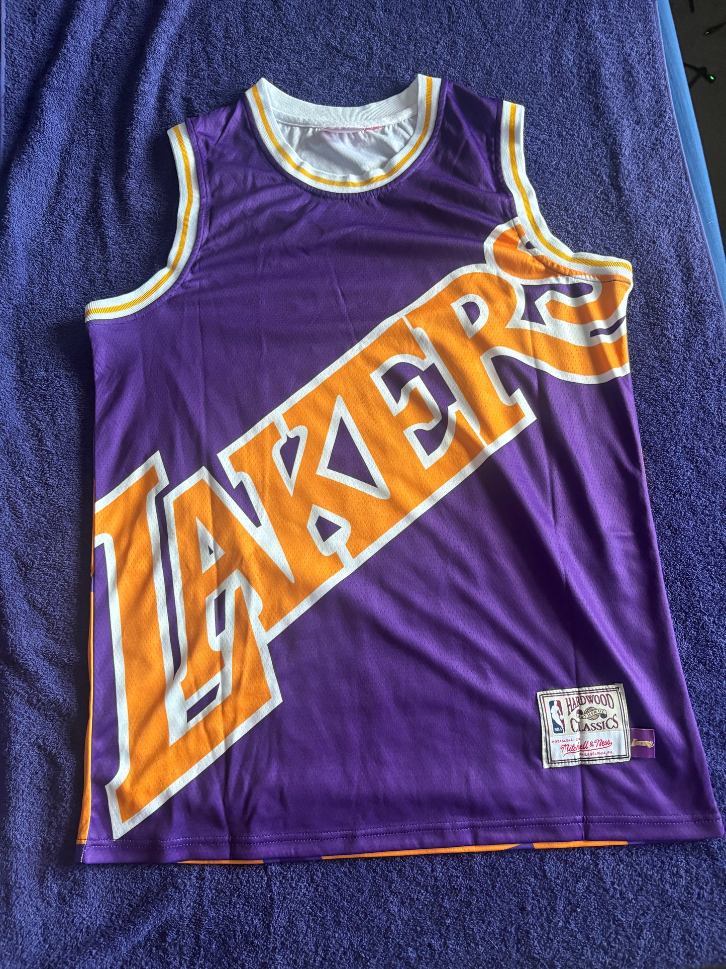 Los Angeles Lakers M&N NBA HardWood Classics Basketball Vest Large James 23