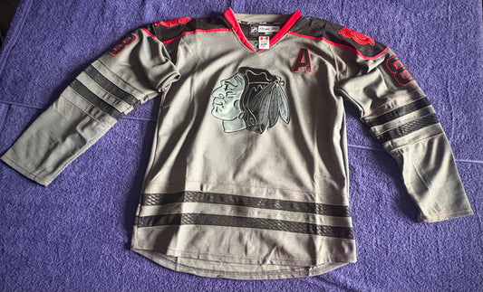 CCM Reebok Chicago Blackhawks NHL Hockey Shirt Size 50 Kane 88 A