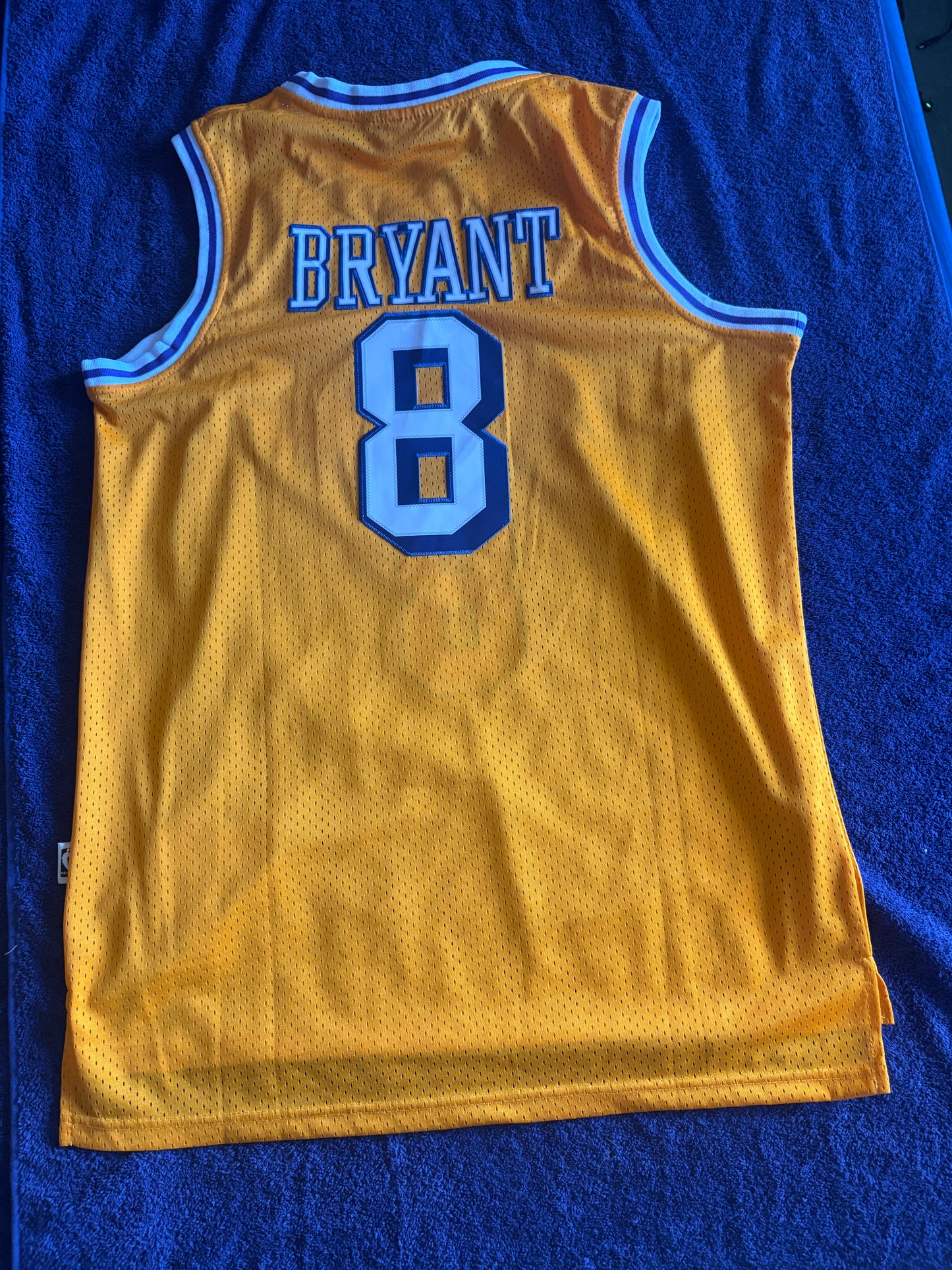 Los Angeles Lakers M&N NBA HardWood Classics Basketball Vest Large Bryant 8