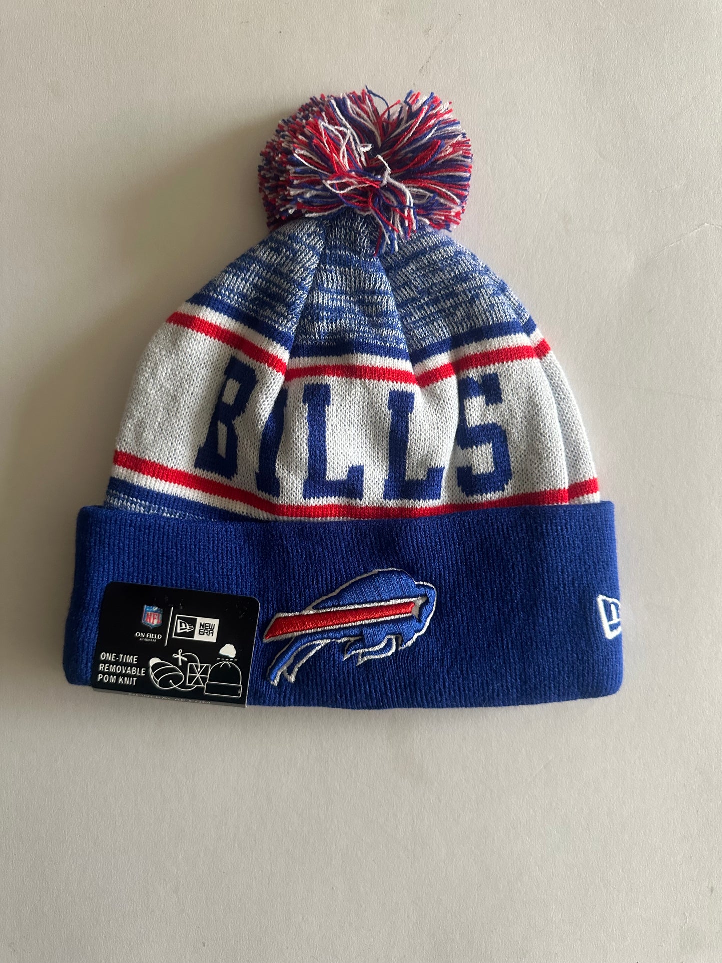 Buffalo Bills NFL Bobble Beanie Multi Colour With Tags on