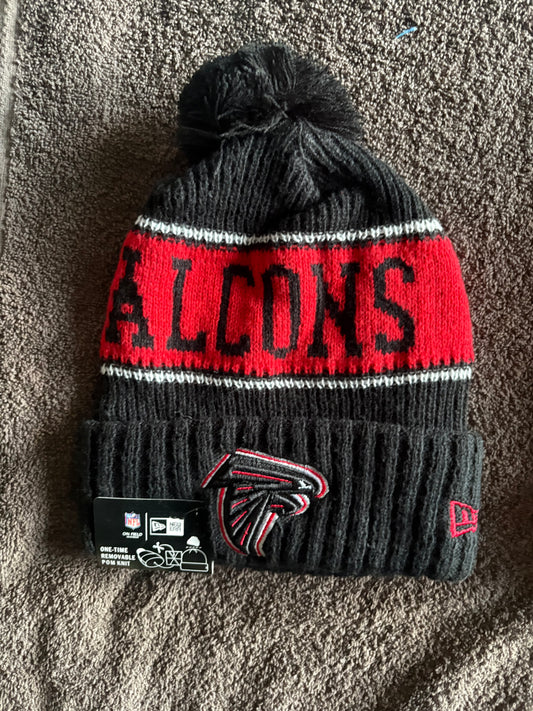 Atlanta Falcons NFL Bobble Beanie Multi Colour With Tags on