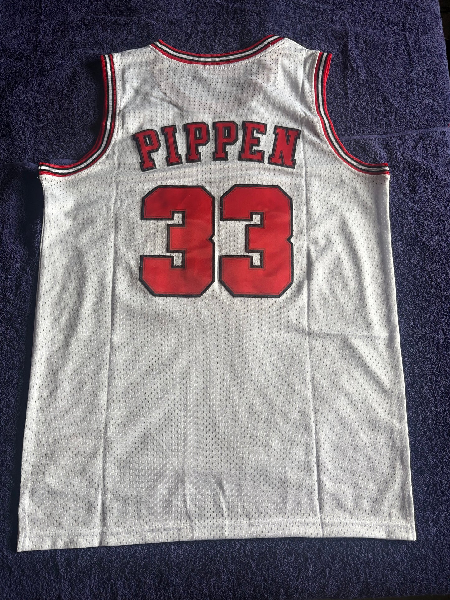 Chicago Bulls M& N NBA HardWood Classics Basketball Vest Large Pippen 33