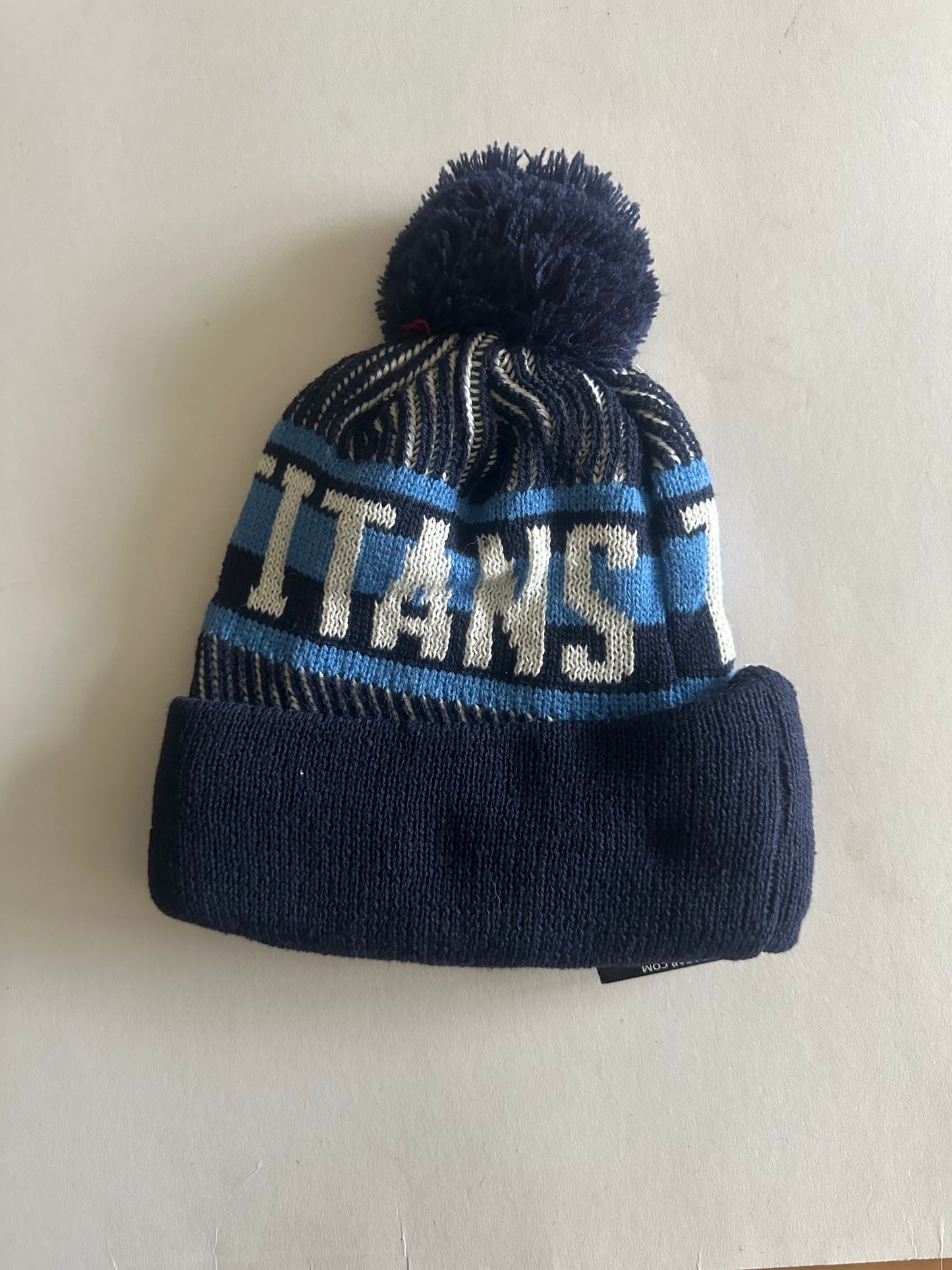 Tennessee Titans NFL Bobble Beanie Multi Colour With Tags on