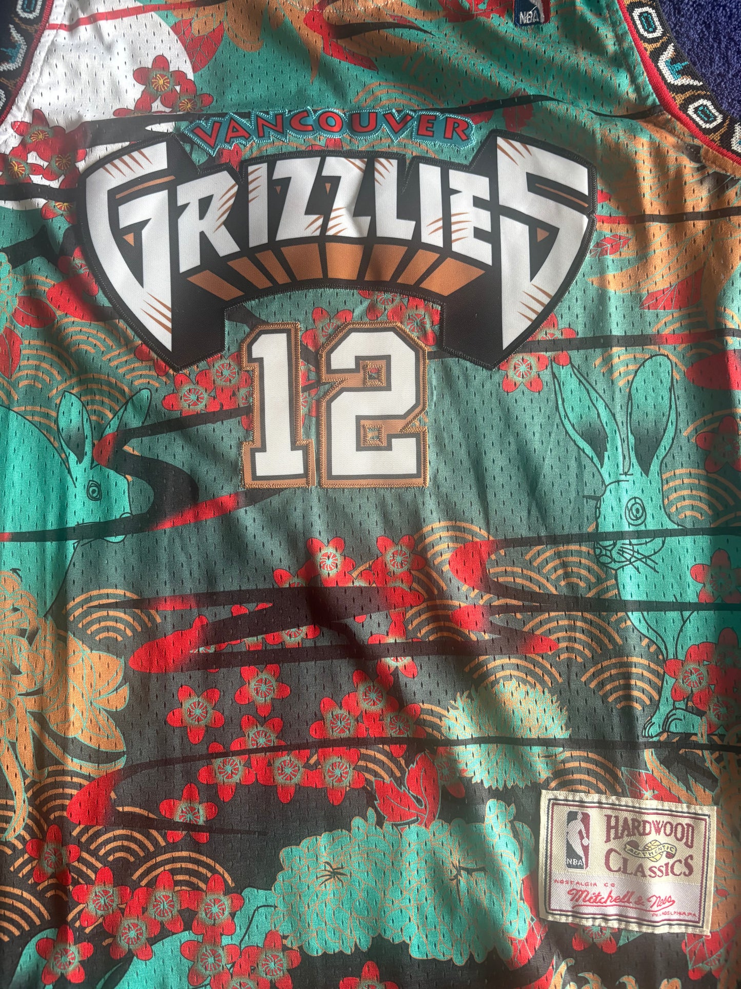 Memphis/Vancouver Grizzlies M&N NBA HardWood Classics Basketball Vest Large Morant 12