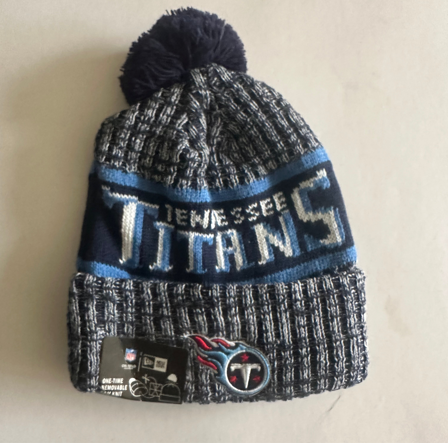 Tennessee Titans NFL Bobble Beanie Multi Colour With Tags on