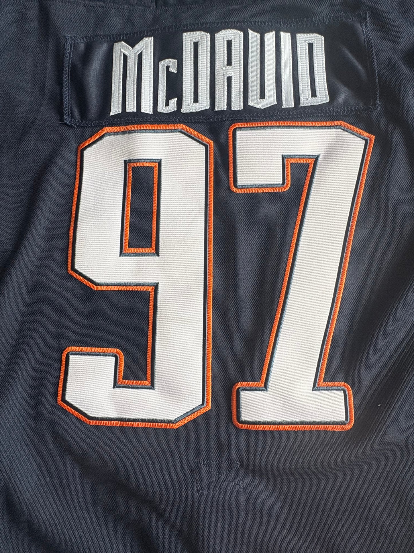 Edmonton Oilers NHL Shirt Blue Size 52 Mcdavid 97 Blue C