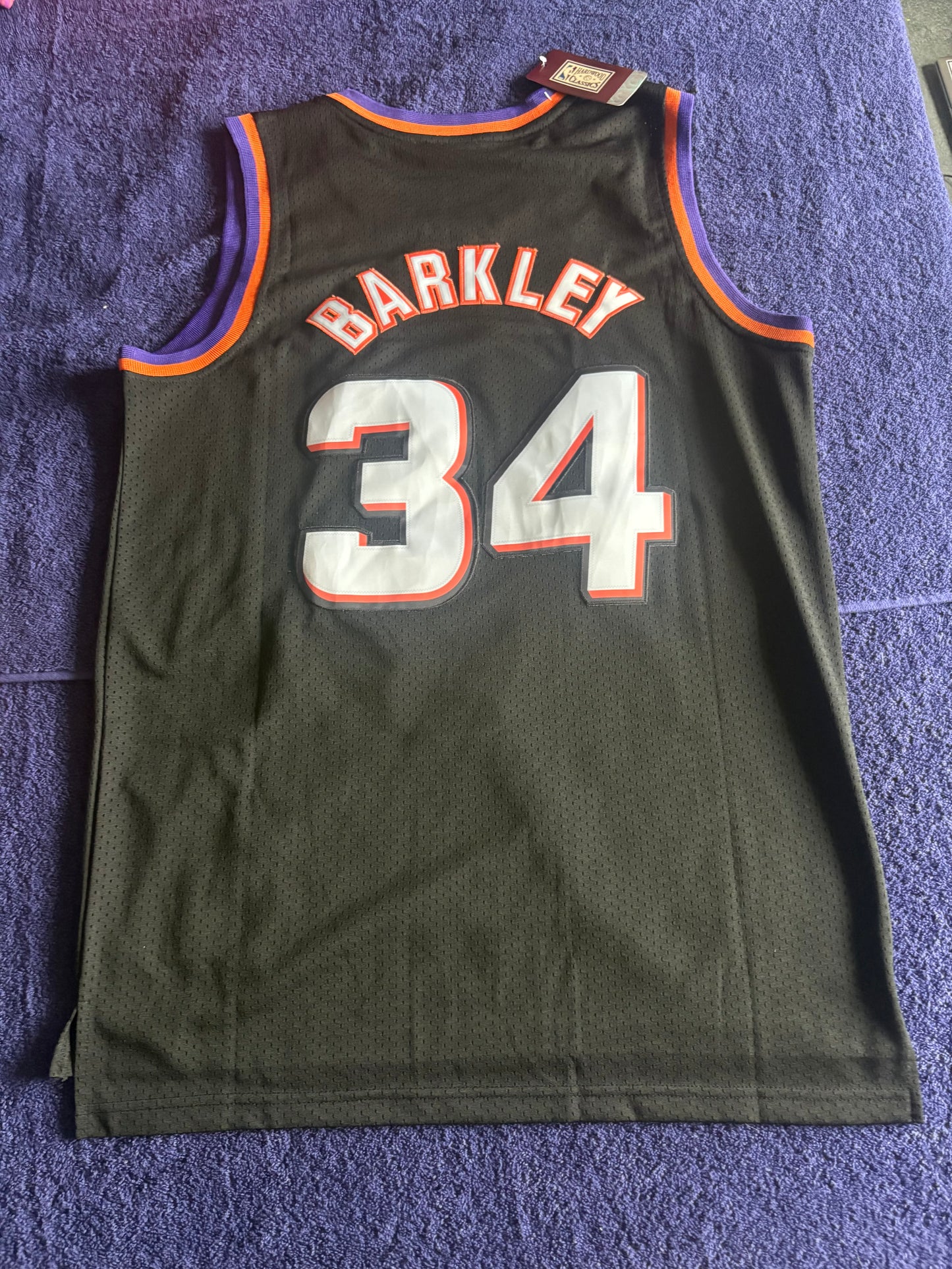 Phoenix Suns M&N NBA HardWood Classics Basketball Vest Large Barkley 34